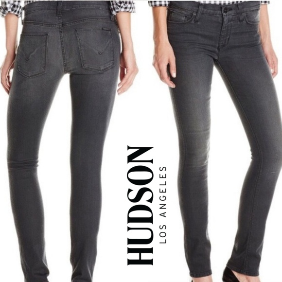 hudson shine mid rise skinny jeans